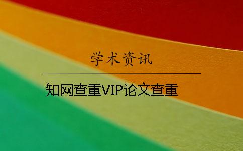 知网查重VIP论文查重