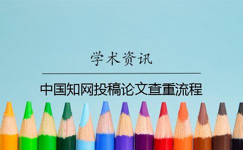 中国知网投稿论文查重流程