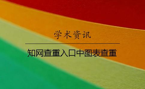 知网查重入口中图表查重